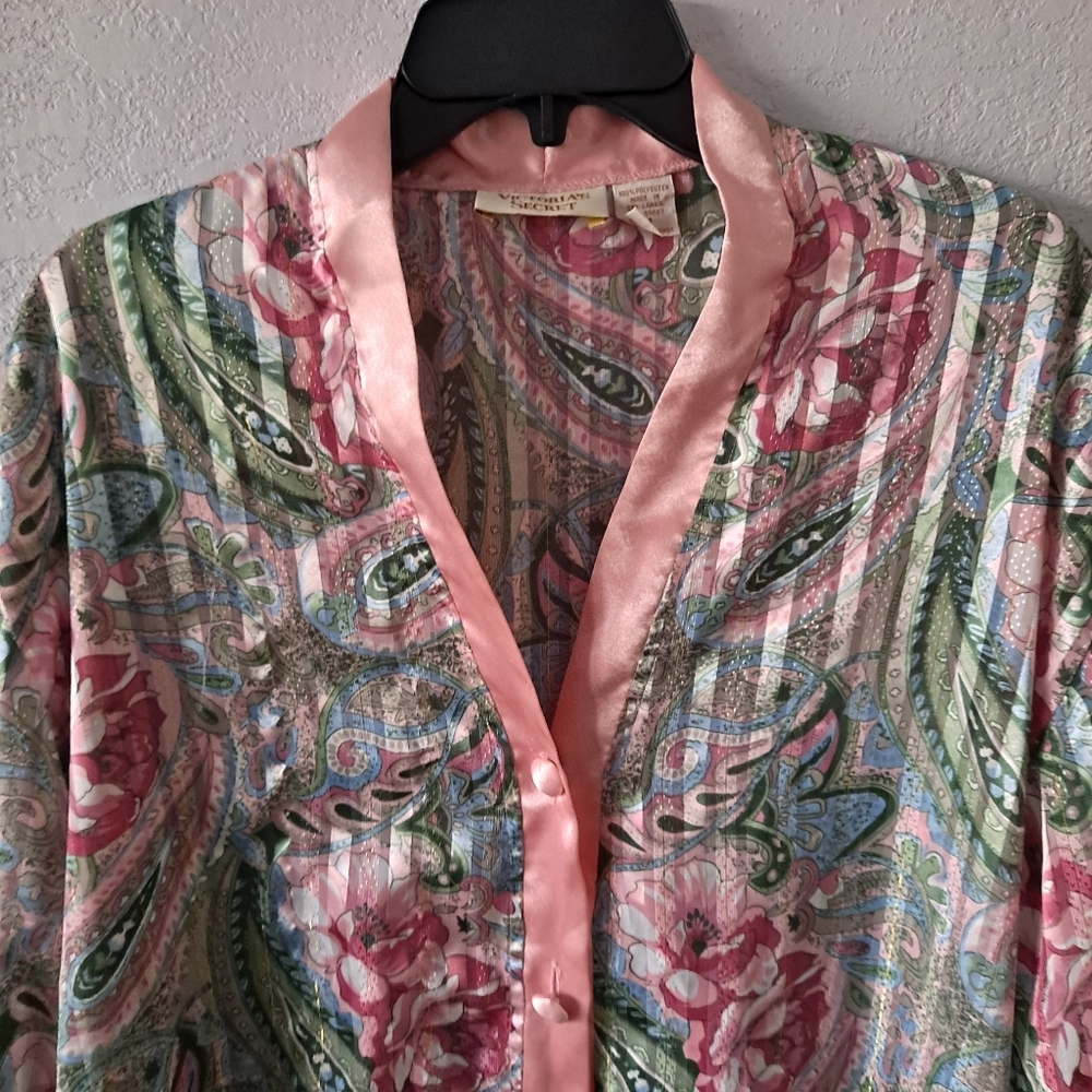 Vintage Victoria's Secret Floral Sleep Shirt - Picture 2 of 7